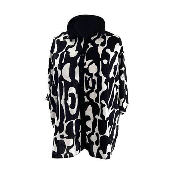 Elegant Darkwin White/Black Pant Suit - Premium Designer Turkish Style - Picture 4 of 9